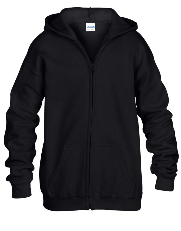 Gildan Heavy Blend Youth Full Zip Hooded Sweatshirt
