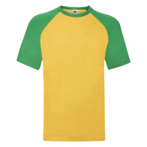 Fruit of the Loom Men's Valueweight Short Sleeve Baseball T-Shirt