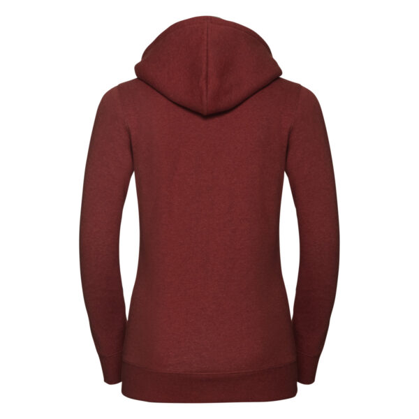 Russell Ladies' Authentic Melange Zipped Hood Sweat - Image 3