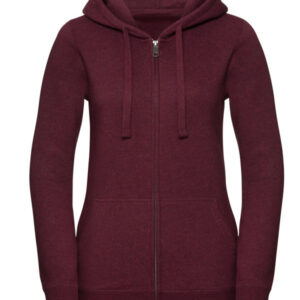 Russell Ladies' Authentic Melange Zipped Hood Sweat