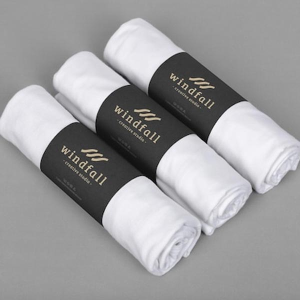 rolled printed t-shirts with custom branded wraps